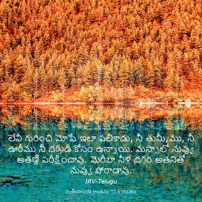 Picture 03 - ద్వితీయోపదేశ కాండము 33:8 TELIRV - లేవీ గురించి మోషే - Bible Verse Picture
