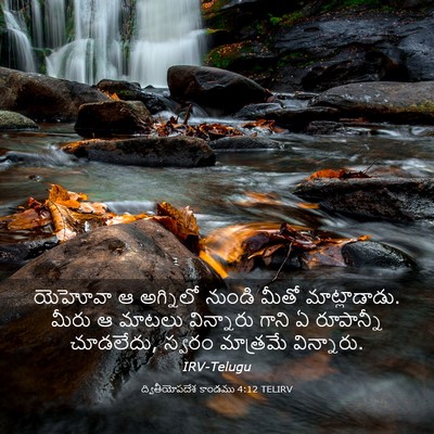 Picture 03 - ద్వితీయోపదేశ కాండము 4:12 TELIRV - యెహోవా ఆ అగ్నిలో - Bible Verse Picture