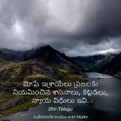 Picture 03 - ద్వితీయోపదేశ కాండము 4:47 TELIRV - మోషే ఇశ్రాయేలు - Bible Verse Picture