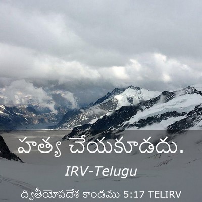 Picture 03 - ద్వితీయోపదేశ కాండము 5:17 TELIRV - హత్య - Bible Verse Picture