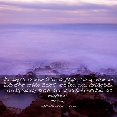 Picture 03 - ద్వితీయోపదేశ కాండము 7:16 TELIRV - మీ దేవుడైన యెహోవా - Bible Verse Picture
