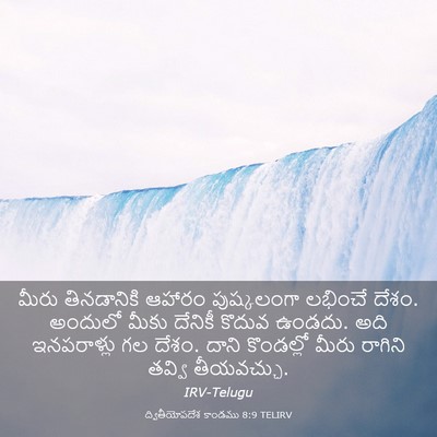 Picture 03 - ద్వితీయోపదేశ కాండము 8:9 TELIRV - మీరు తినడానికి - Bible Verse Picture