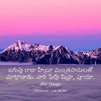 Picture 03 - నిర్గమకాండం 1:15 TELIRV - ఐగుప్తు రాజు - Bible Verse Picture