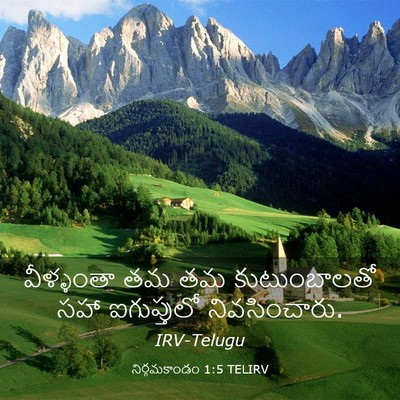 Picture 03 - నిర్గమకాండం 1:5 TELIRV - వీళ్ళంతా తమ తమ - Bible Verse Picture