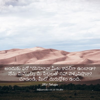 Picture 03 - నిర్గమకాండం 10:10 TELIRV - అందుకు ఫరో - Bible Verse Picture