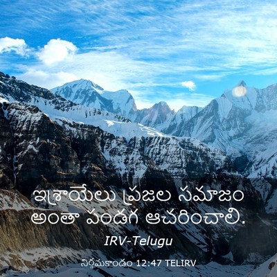 Picture 03 - నిర్గమకాండం 12:47 TELIRV - ఇశ్రాయేలు ప్రజల - Bible Verse Picture
