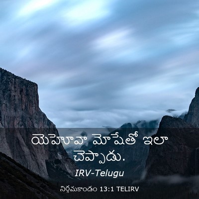 Picture 03 - నిర్గమకాండం 13:1 TELIRV - యెహోవా మోషేతో ఇలా - Bible Verse Picture