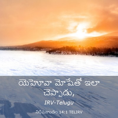 Picture 03 - నిర్గమకాండం 14:1 TELIRV - యెహోవా మోషేతో ఇలా - Bible Verse Picture