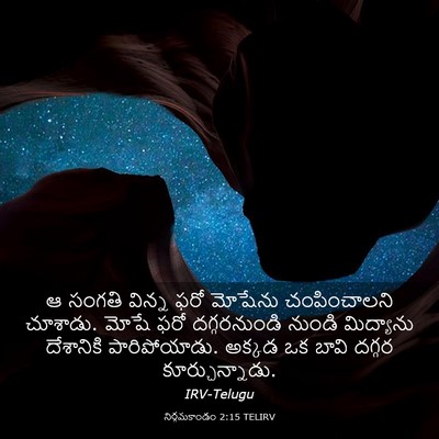 Picture 03 - నిర్గమకాండం 2:15 TELIRV - ఆ సంగతి విన్న ఫరో - Bible Verse Picture