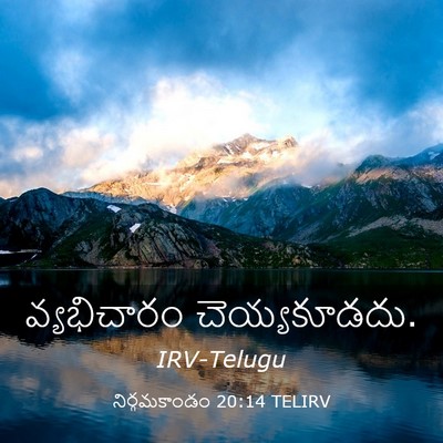 Picture 03 - నిర్గమకాండం 20:14 TELIRV - వ్యభిచారం - Bible Verse Picture