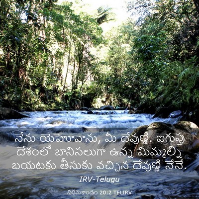 Picture 03 - నిర్గమకాండం 20:2 TELIRV - నేను యెహోవాను, మీ - Bible Verse Picture