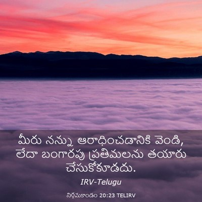 Picture 03 - నిర్గమకాండం 20:23 TELIRV - మీరు నన్ను - Bible Verse Picture