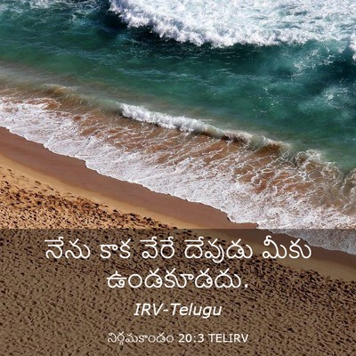 Picture 03 - నిర్గమకాండం 20:3 TELIRV - నేను కాక వేరే - Bible Verse Picture