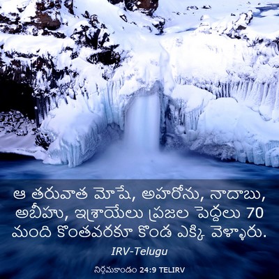 Picture 03 - నిర్గమకాండం 24:9 TELIRV - ఆ తరువాత మోషే, - Bible Verse Picture