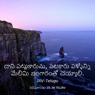 Picture 03 - నిర్గమకాండం 25:38 TELIRV - దాని పట్టుకారును, - Bible Verse Picture