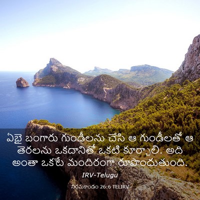 Picture 03 - నిర్గమకాండం 26:6 TELIRV - ఏభై బంగారు - Bible Verse Picture