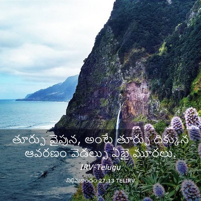 Picture 03 - నిర్గమకాండం 27:13 TELIRV - తూర్పు వైపున, అంటే - Bible Verse Picture