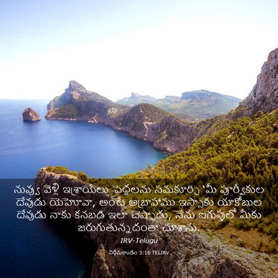 Picture 03 - నిర్గమకాండం 3:16 TELIRV - నువ్వు వెళ్లి - Bible Verse Picture