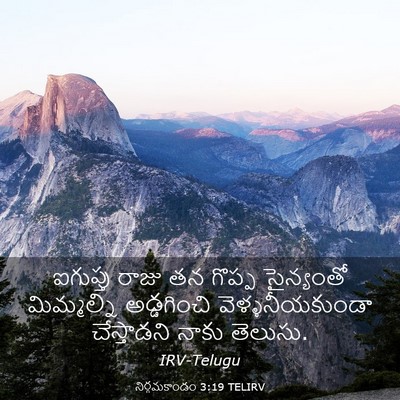 Picture 03 - నిర్గమకాండం 3:19 TELIRV - ఐగుప్తు రాజు తన - Bible Verse Picture