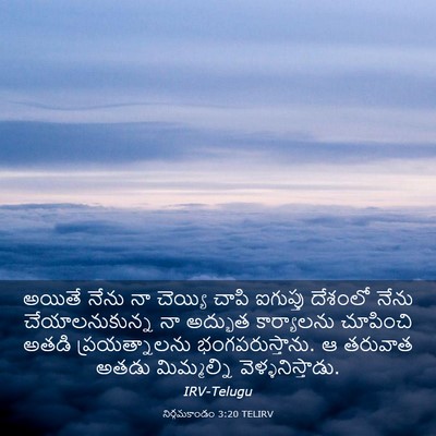 Picture 03 - నిర్గమకాండం 3:20 TELIRV - అయితే నేను నా - Bible Verse Picture