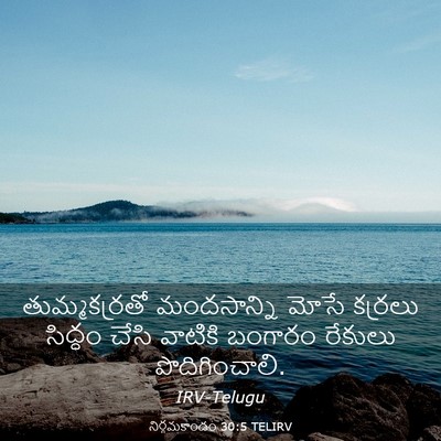 Picture 03 - నిర్గమకాండం 30:5 TELIRV - తుమ్మకర్రతో - Bible Verse Picture