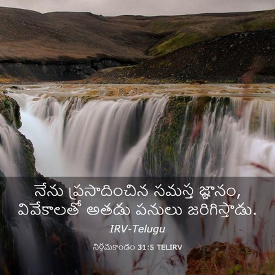 Picture 03 - నిర్గమకాండం 31:5 TELIRV - నేను ప్రసాదించిన - Bible Verse Picture