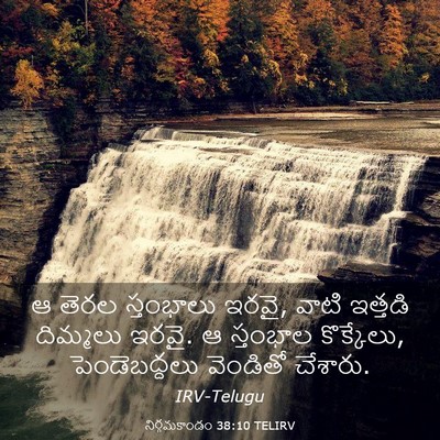 Picture 03 - నిర్గమకాండం 38:10 TELIRV - ఆ తెరల స్తంభాలు - Bible Verse Picture