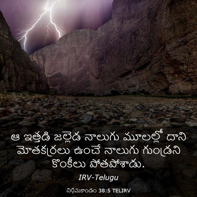 Picture 03 - నిర్గమకాండం 38:5 TELIRV - ఆ ఇత్తడి జల్లెడ - Bible Verse Picture
