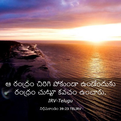 Picture 03 - నిర్గమకాండం 39:23 TELIRV - ఆ రంధ్రం చిరిగి - Bible Verse Picture
