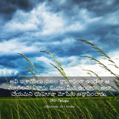 Picture 03 - నిర్గమకాండం 39:7 TELIRV - అవి ఇశ్రాయేలు - Bible Verse Picture