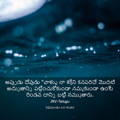 Picture 03 - నిర్గమకాండం 4:8 TELIRV - అప్పుడు దేవుడు - Bible Verse Picture