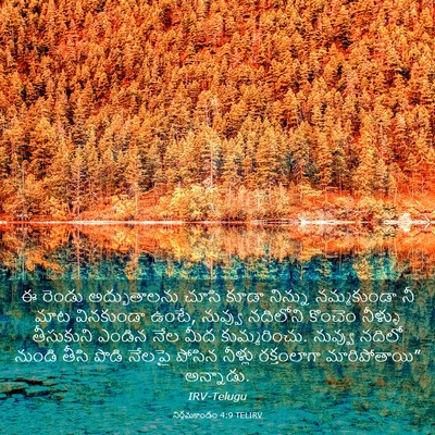 Picture 03 - నిర్గమకాండం 4:9 TELIRV - ఈ రెండు - Bible Verse Picture