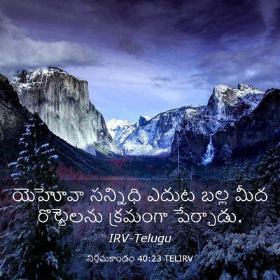 Picture 03 - నిర్గమకాండం 40:23 TELIRV - యెహోవా సన్నిధి - Bible Verse Picture