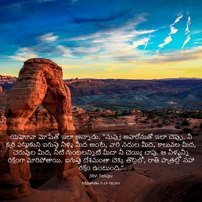 Picture 03 - నిర్గమకాండం 7:19 TELIRV - యెహోవా మోషేతో ఇలా - Bible Verse Picture