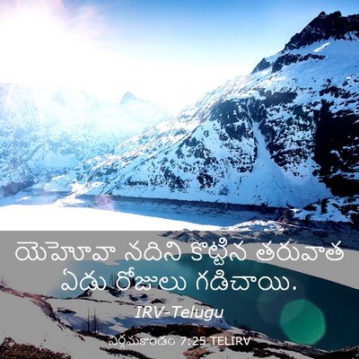 Picture 03 - నిర్గమకాండం 7:25 TELIRV - యెహోవా నదిని - Bible Verse Picture