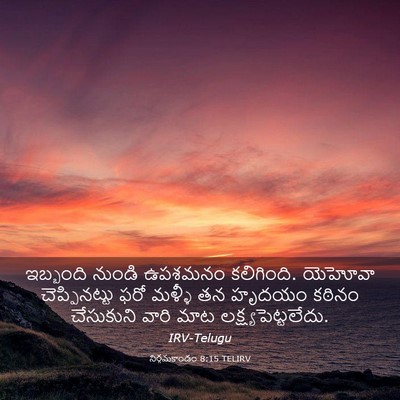 Picture 03 - నిర్గమకాండం 8:15 TELIRV - ఇబ్బంది నుండి - Bible Verse Picture