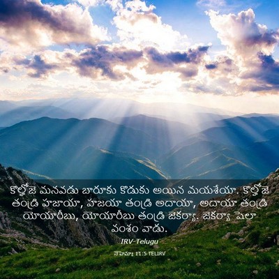 Picture 03 - నెహెమ్యా 11:5 TELIRV - కొల్హోజె మనవడు - Bible Verse Picture