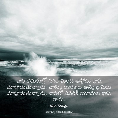 Picture 03 - నెహెమ్యా 13:24 TELIRV - వారి కొడుకుల్లో - Bible Verse Picture