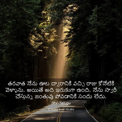 Picture 03 - నెహెమ్యా 2:14 TELIRV - తరవాత నేను ఊట - Bible Verse Picture