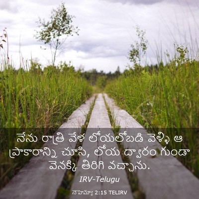 Picture 03 - నెహెమ్యా 2:15 TELIRV - నేను రాత్రి వేళ - Bible Verse Picture