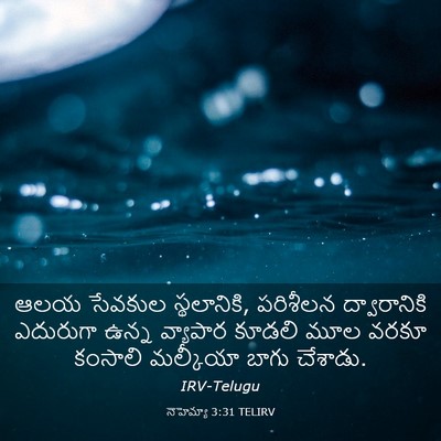 Picture 03 - నెహెమ్యా 3:31 TELIRV - ఆలయ సేవకుల - Bible Verse Picture