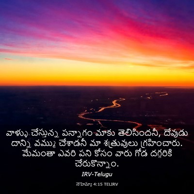 Picture 03 - నెహెమ్యా 4:15 TELIRV - వాళ్ళు చేస్తున్న - Bible Verse Picture