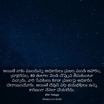 Picture 03 - నెహెమ్యా 5:15 TELIRV - అయితే నాకు - Bible Verse Picture