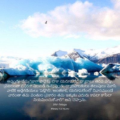 Picture 03 - నెహెమ్యా 7:3 TELIRV - అప్పుడు నేను - Bible Verse Picture