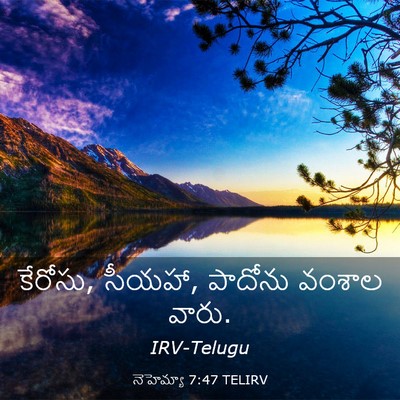 Picture 03 - నెహెమ్యా 7:47 TELIRV - కేరోసు, సీయహా, - Bible Verse Picture