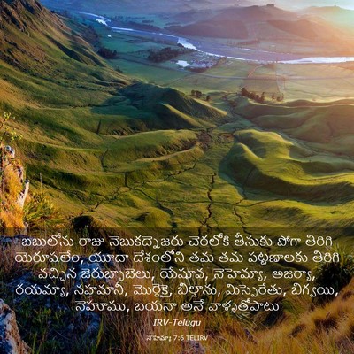 Picture 03 - నెహెమ్యా 7:6 TELIRV - బబులోను రాజు - Bible Verse Picture