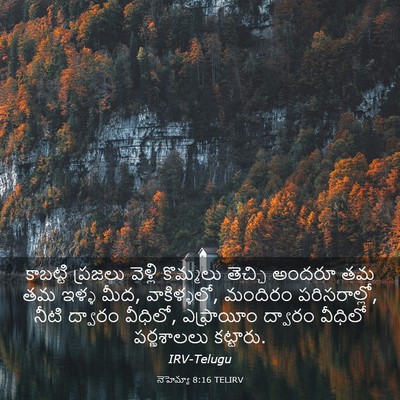 Picture 03 - నెహెమ్యా 8:16 TELIRV - కాబట్టి ప్రజలు - Bible Verse Picture