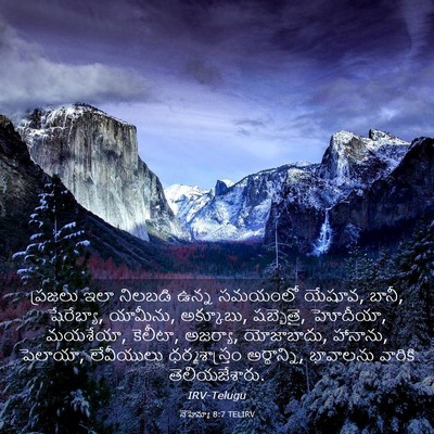 Picture 03 - నెహెమ్యా 8:7 TELIRV - ప్రజలు ఇలా నిలబడి - Bible Verse Picture