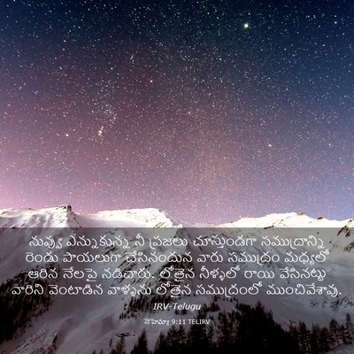 Picture 03 - నెహెమ్యా 9:11 TELIRV - నువ్వు ఎన్నుకున్న - Bible Verse Picture