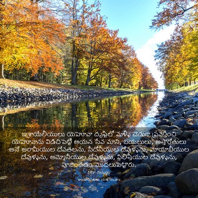 Picture 03 - న్యాయాధిపతులు 10:6 TELIRV - ఇశ్రాయేలీయులు - Bible Verse Picture